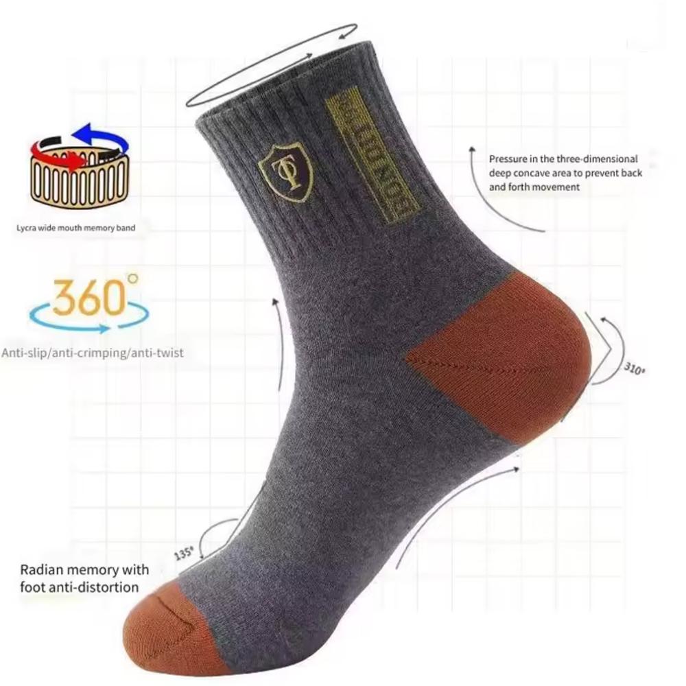 Atmungsaktive Baumwoll-Sportsocken für Herren 15/30 Paar Bambusfaser Schweißabsorbierend Deodorierend Business-Socken für Komfort