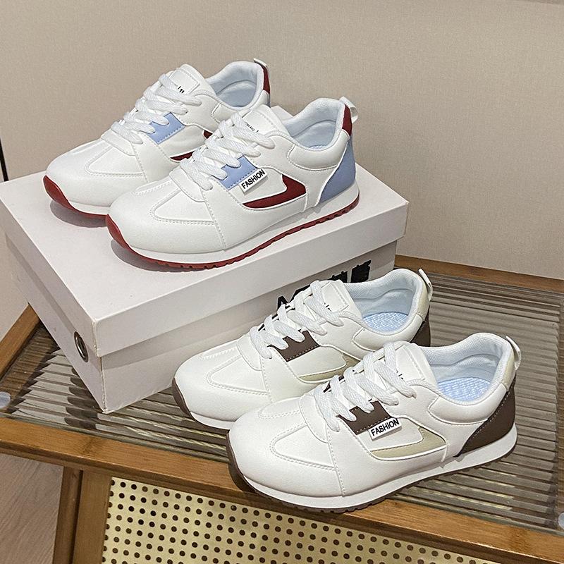 2025 Little White Shoes Women's Spring New Korean Version Ins Female Students' Leisure Sports Versatile Board Shoes Street Shot LF902