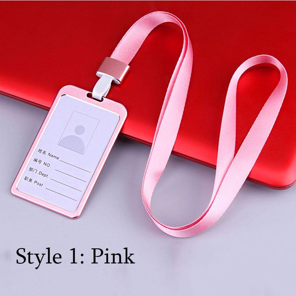 Exhibition Metal Multi colored Name Card Work Card Holders Aluminum Alloy ID Business Case