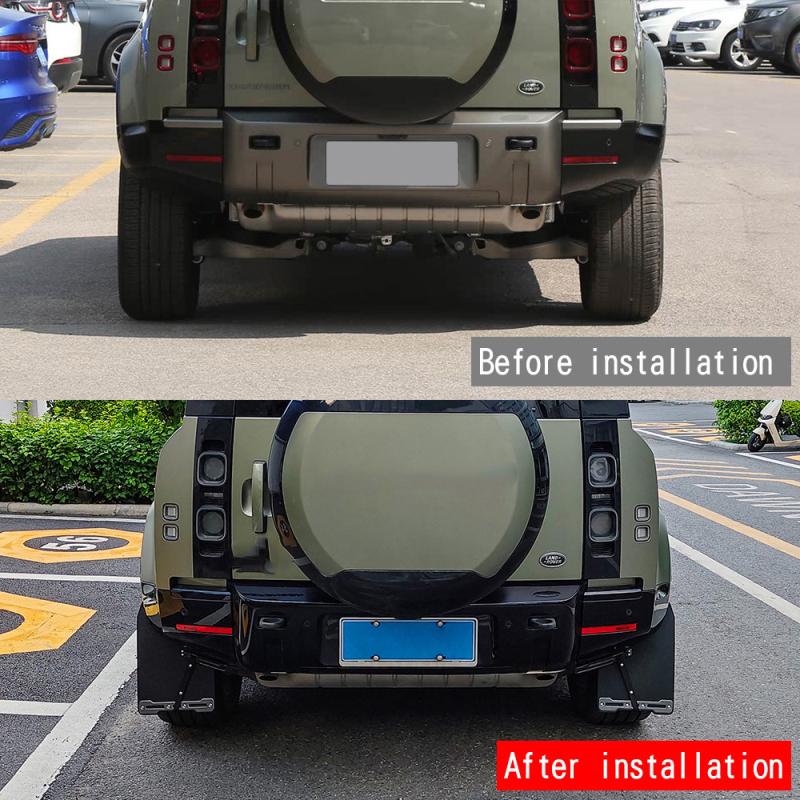 FOR LANDROVER DEFENDR 2024 2025 Exterior Plastic Front Rear Wheels Mudguards Fender Mud Flap Guards Splash Fenders Mudflaps trim