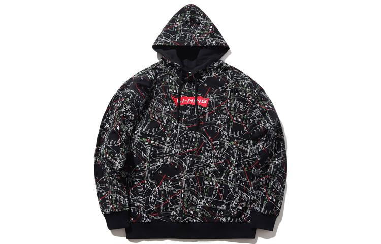 Толстовки Li Ning Мужские с капюшоном Средняя Обычная AWDPB09-3 XS