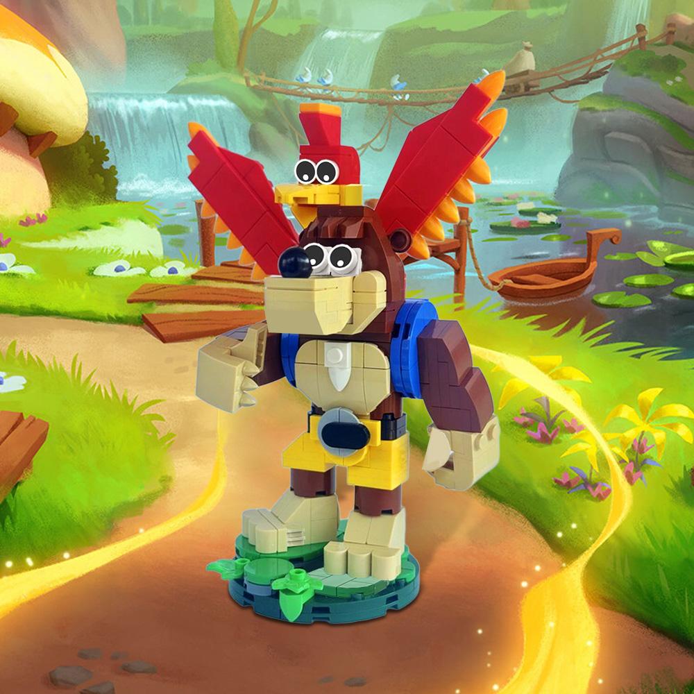 MOC Banjo Kazooie Doll Building Blocks Model Adventure Game Banjo And Kazooie Action Figure Bricks Assembly Toys Children Gifts