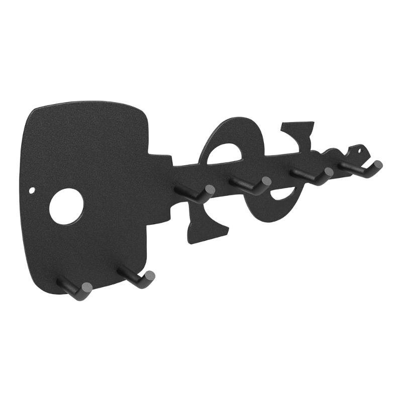 

Modern Stainless Steel Wall Hook Key Storage Organiser 6 Hooks Flat Profile For Corridors Bedroom Household Decoration 1