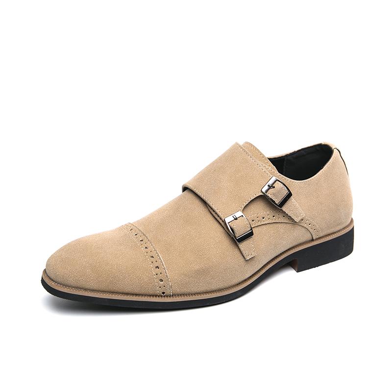 Men's Suede Leather Casual Shoes Business Oxford Shoes Men's Loafers Handmade Business Dress Moccasin Dress Shoes  Big Size 46