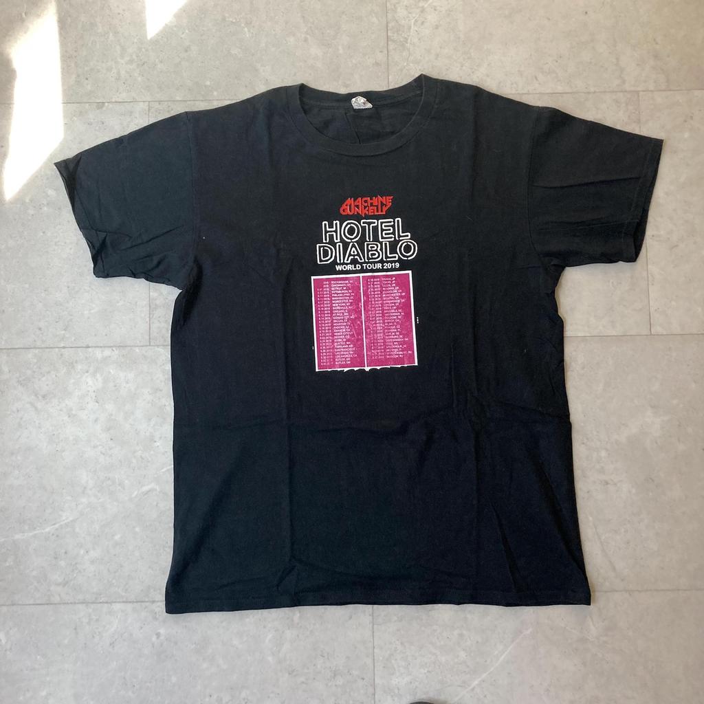 Machine Gun Kelly Hotel Diablo Emo Rap Hip Hop Band Tour T-Shirt Size Large