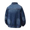 Vår Höst Herr Denimjacka Japansk Stil Vintage Enfärgad Lös Casual Jeansjacka Mode Streetwear Manlig Bomullsdenimrockar