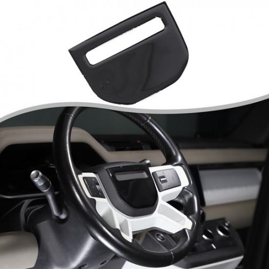 Glossy Black Steering Wheel  Trim Sticker For Land Rover Defender L663 20-24