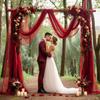 Wedding Tulle Arch Draping Fabric Backdrop Sheer Drapes Fabric for Wedding Ceremony Birthday Party