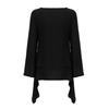 Damenmode, Übergröße, unregelmäßig, lässig, Leinen, langärmelig, Bluse