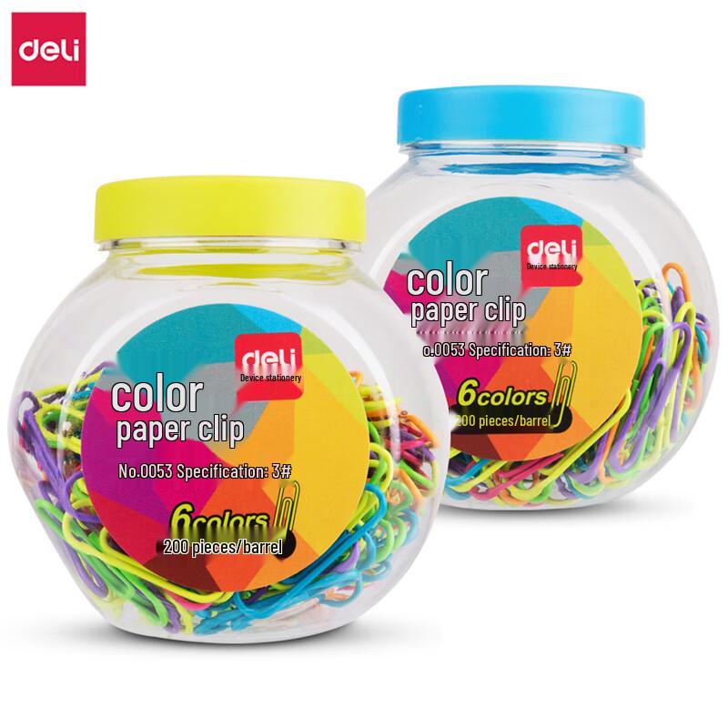 Deli Colorful Paper Clips