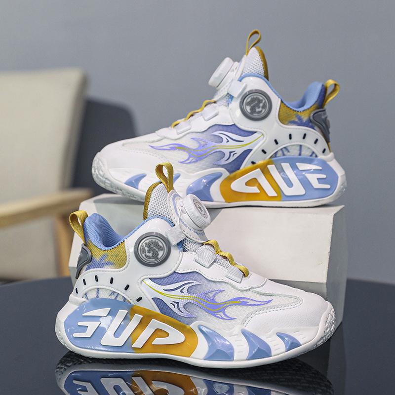 Tênis de Basquete de Malha Tendência para Meninos Adolescentes - Coleção Primavera/Verão 2025