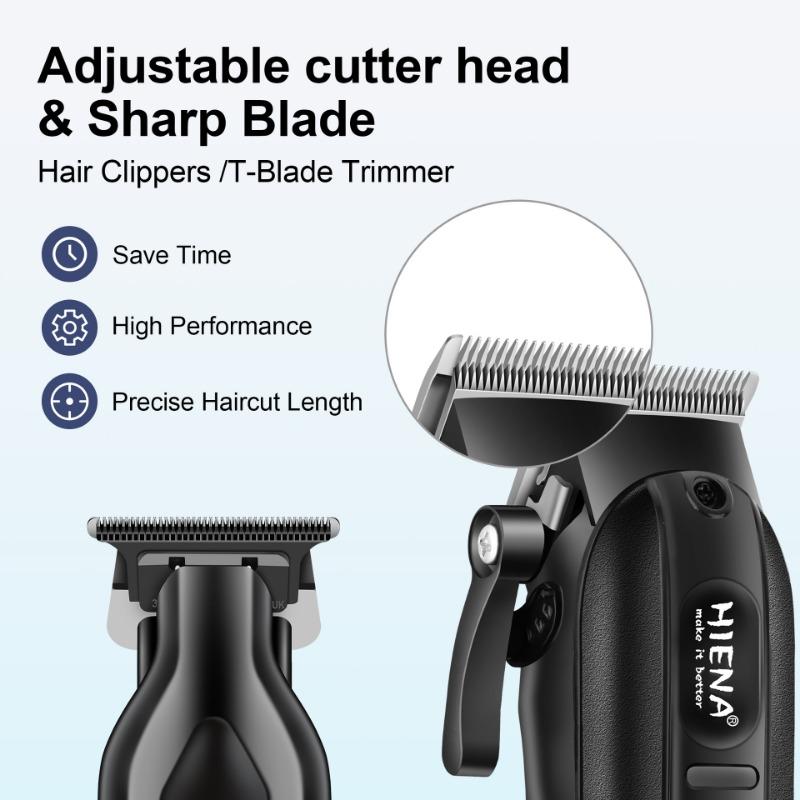 New multifunctional electric hair clipper set oil head electric clipper long endurance men's razor digital display barber scissors universal