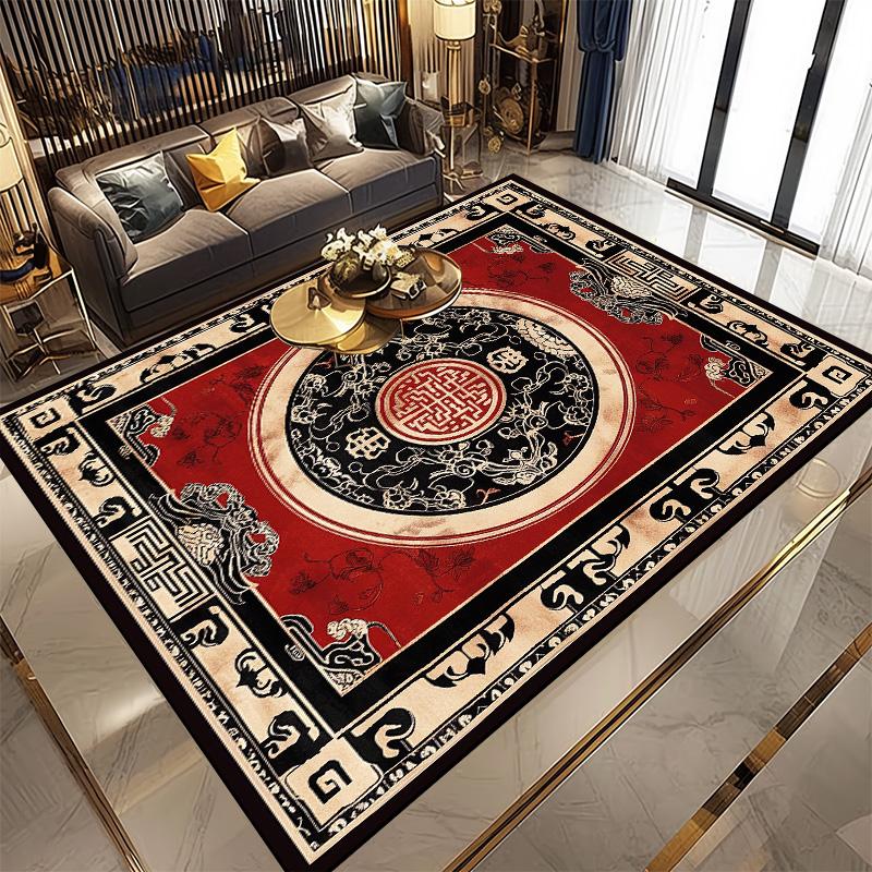Retro Persian Carpet for Living Room Home Decoration Classical Antiskid Rugs Large Size Room Rug Washable Door Mat for Bathroom