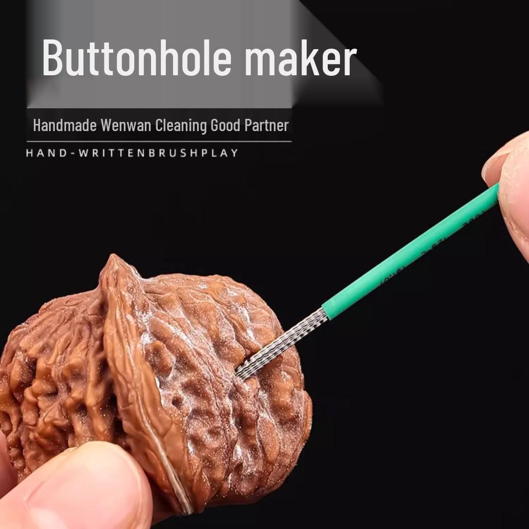 

Stainless Steel & Copper Wire Brush, Multi-Purpose King Kong Walnut Polishing Brush for Kitchen, Oil Stains, Paint & Rust Removal.