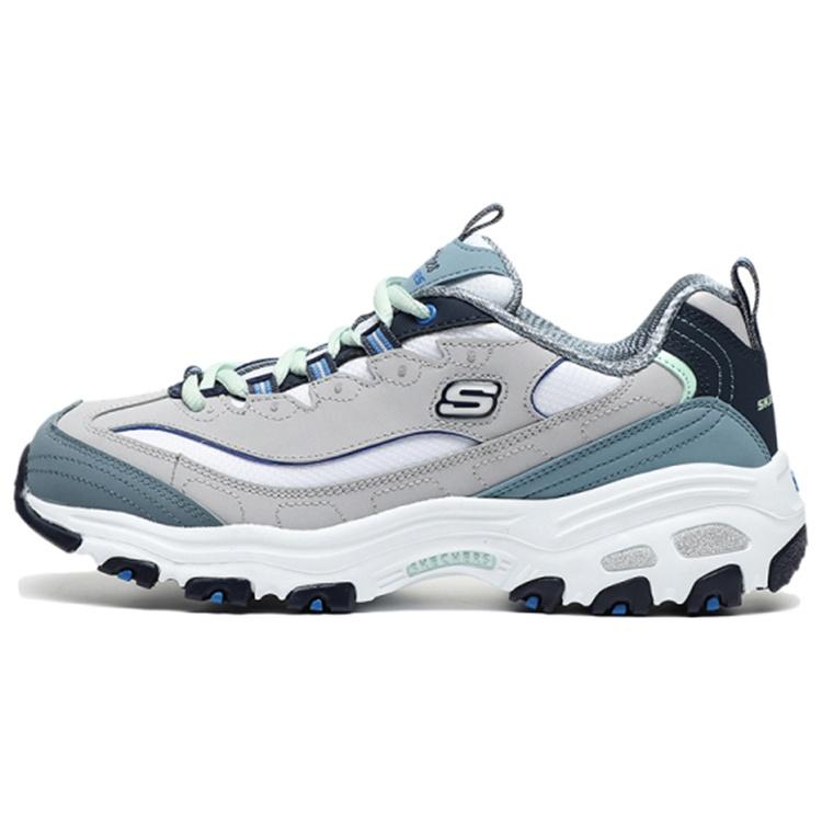 (WMNS) Skechers D Lites 1.0 Low Running Shoes Grey/Blue Women s 13143-GYBL EU 36