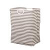 Foldable Cotton-Linen Laundry Hamper with Wooden Handle - Waterproof and Portable for Bedroom & Bathroom