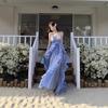 Seaside Vacation Style Dress Women's Clothing Summer New Celebrity Temperament Neck Halter