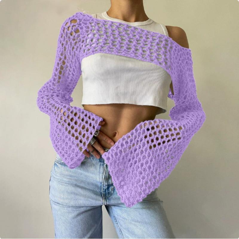 BITCED Women's Fashion Casual Solid Color Print Long Sleeve Blouses & Shirts