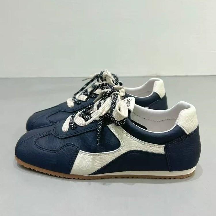 Retro German training shoes women's 2025 autumn new sports breathable Forrest Gump shoes versatile white shoes casual board shoes single shoes