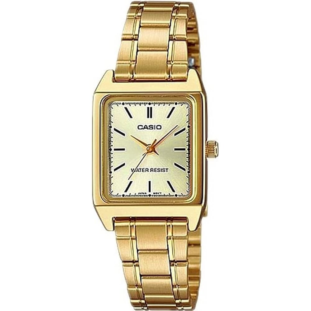 

[Casio] CASIO Standard Quartz Women s Watch LTP-V007G-9E Gold Metal Band Overseas Model [Parallel...
