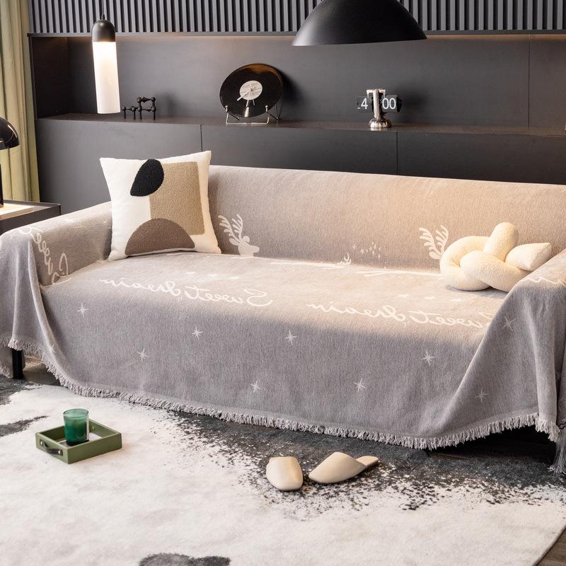 Christmas Sofa Towel Four Seasons Universal All-inclusive Living Room Sofa Cover Anti Cat Scratch Luxury Sofa Cover Blanket
