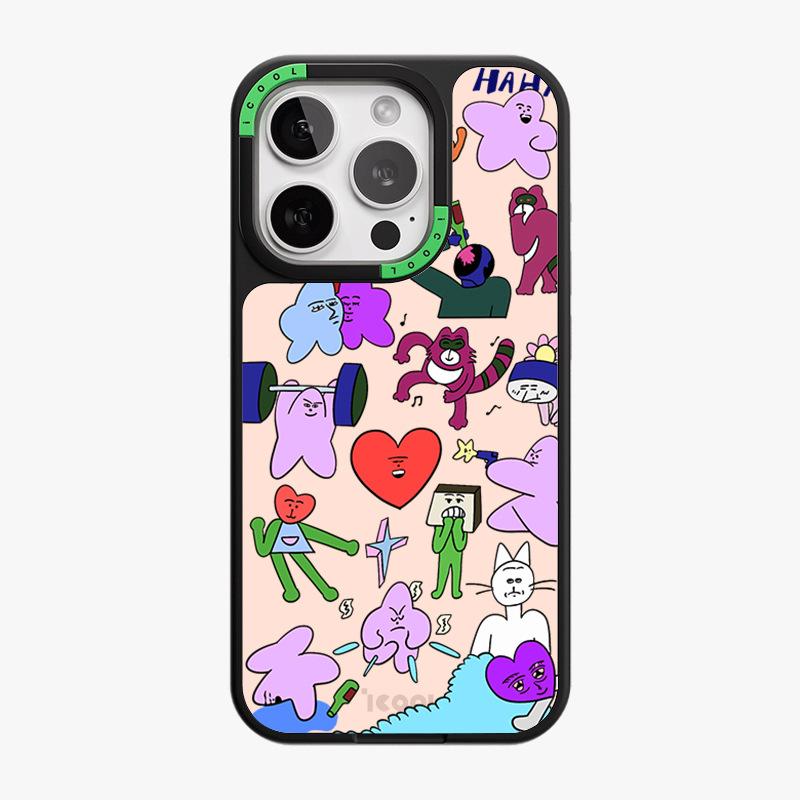 PC hard case replaceable back plate Magsafe magnetic suction iPhone15 summer mobile phone case Apple 14 heat dissipation protective case