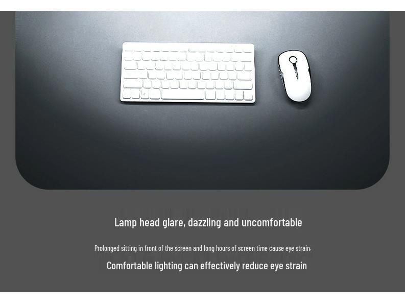 Anti-Blaulicht LED Schreibtisch- und Monitorlampe mit asymmetrischem Augenschutz und zeitgesteuerter Dimmfunktion