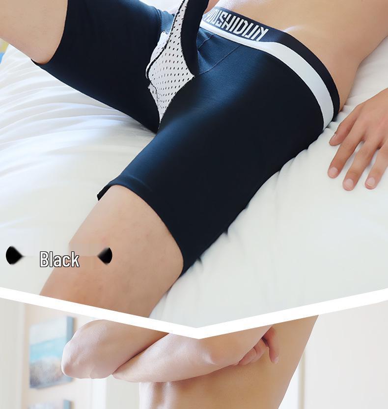 Men's Cotton Mid-Waist Breathable Briefs with Gun Egg Separation, Available in All Seasons.
