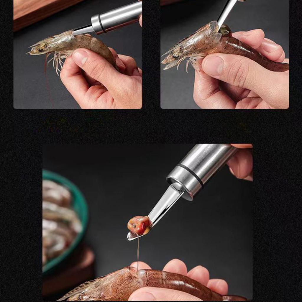 Nóż do krewetek Longan Nóż do kopania mózgu krewetek Narzędzie kuchenne wielofunkcyjne