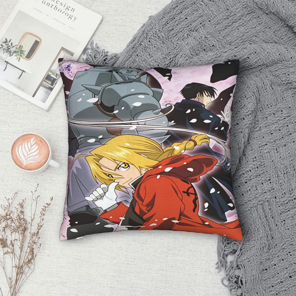 Roy Mustang Pillow Cover Fullmetal Alchemists Design Cushion Cover Morden Pillow Case For Wedding Party Home Decor