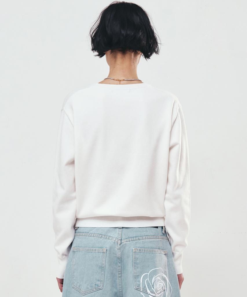 Nigaennikol Nicole Mini Rose Jaquard Knit_Ivory