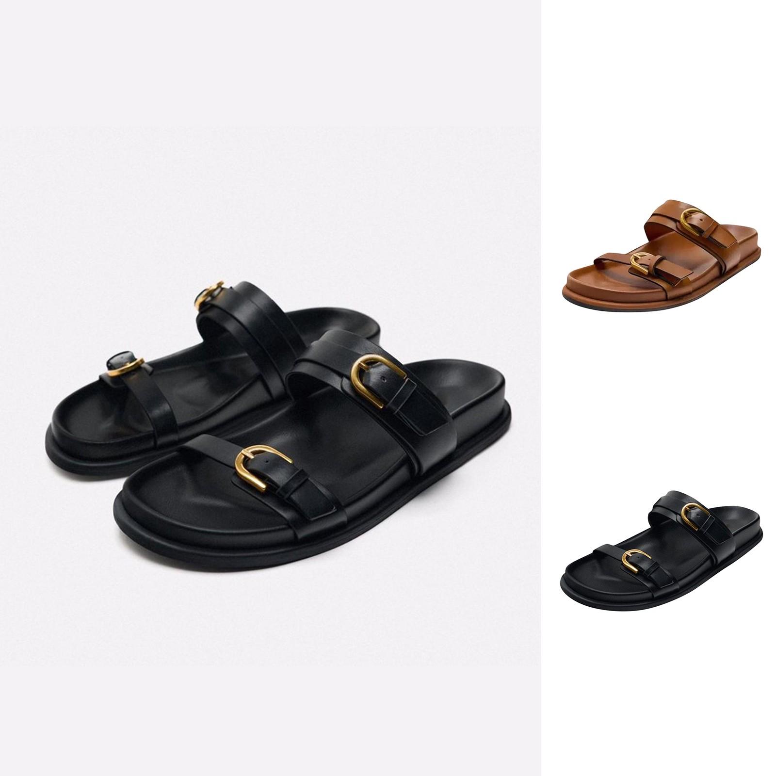 

Womens Fashionable Summer Faux Leather Strap Sandals