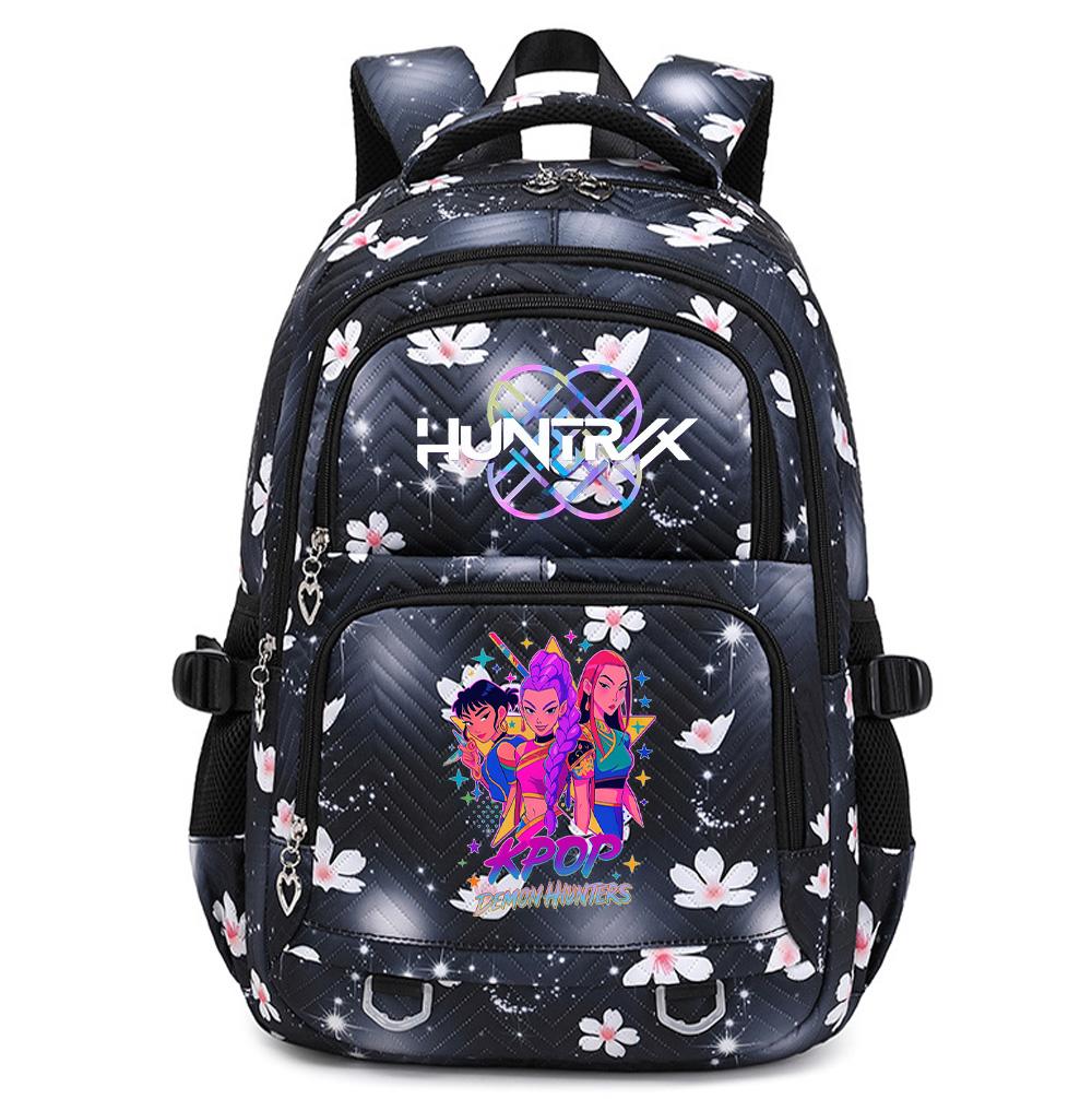 Cartoon K-Pop Printed Backpack Student Teenager Bookbag for Boy Girl Schoolbag Kid Gift Women Large Capacity Waterproof Travel Bag Mochila