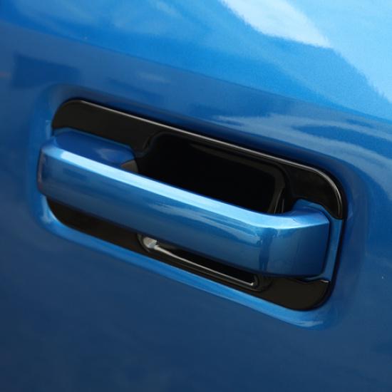 Exterior Door Handle Bowl Cover Trim Bezels For Ford F150 2Door 2015- Black