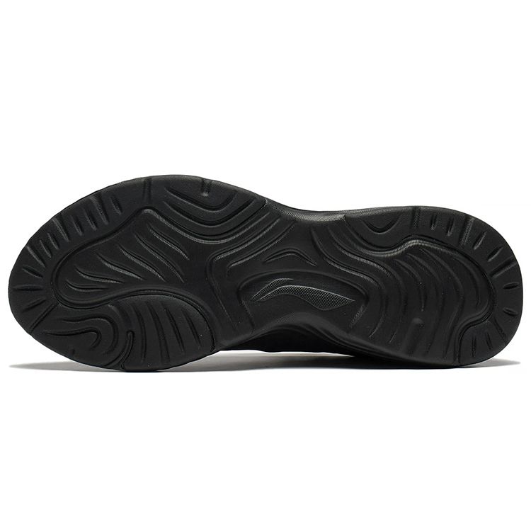 Li Ning Eazgo Scarpe da Corsa Comode Riflettenti Sneakers da Uomo Nere ARES037-2