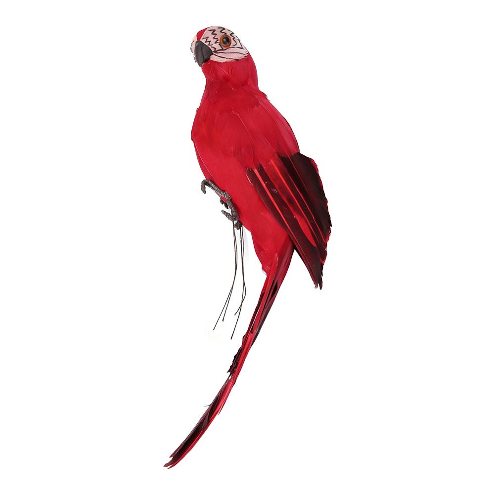 

25cm Colorful Artificial Parrots Fake Foam Animal Simulation Feather Birds Models DIY Craft Garden Ornament Decoration