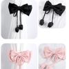 2 sztuki Eleganckie Różowe Kokardy Zasłony Podwiązki Klipsy Klamry Dekoracja Akcesoria Ślubne