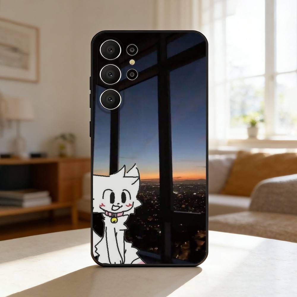 Cute B-Boykisser Phone Case For Samsung S26,S25,24,23,22,30,21,10,9,Ultra,Plus,Lite,FE Soft Black Case