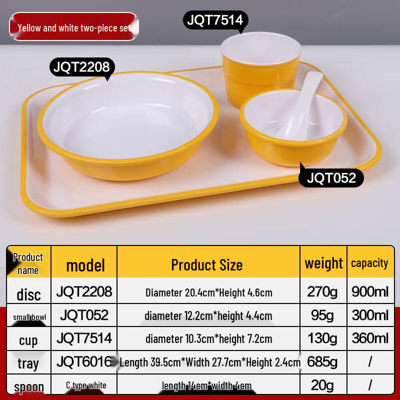 Jijun A5 Melamine Pig Trotter Rice 5-Piece Dinnerware Set