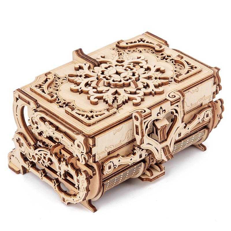 Children's 3D Wooden Perpetual Calendar Puzzle - DIY Mechanical Gear Assembly Model
