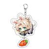 Game Keychains Acrylic Figure School Bag Keychian Holder Key Ring For Children Girl Men Accessories