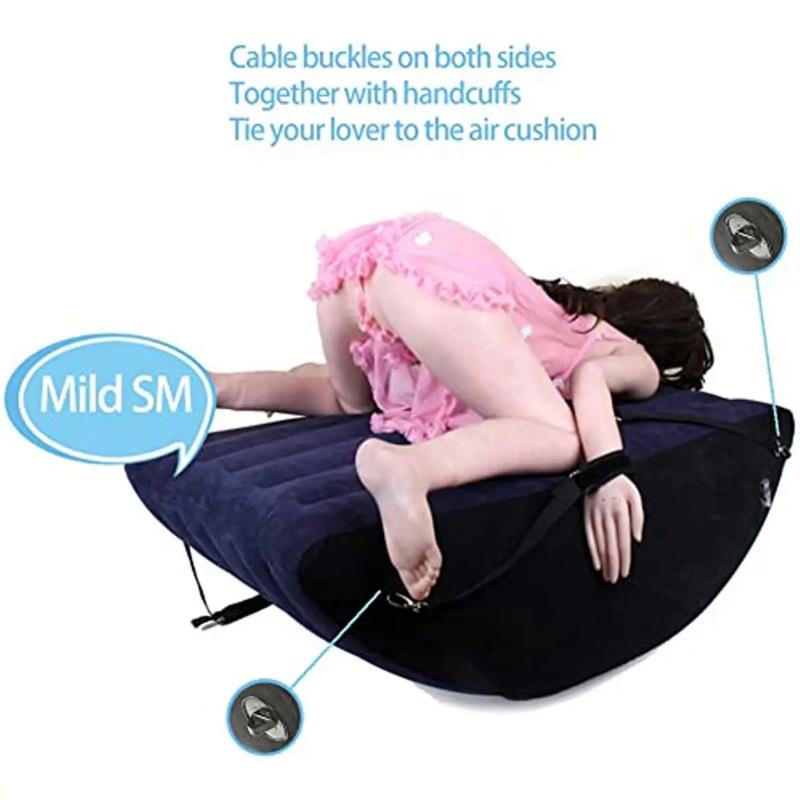 Furniture for Bedroom Games Multifunctional Inflatable Sofa Bed Couples Pleasure Triangle Pillow Posture Cushion Sex Items