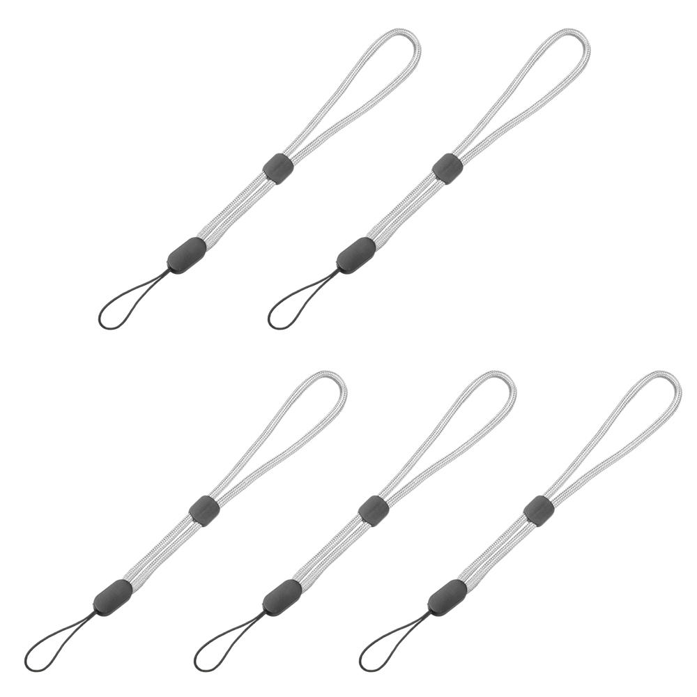 5pcs Adjustable Key Lanyard Short Braid Bottle Lanyard Necklace Wrist Strap U Disk Lanyard Phone Lanyard