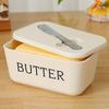 1set Premium Food Grade PP Butter Dish with Knife - Large, Durable,  Easy-to-Clean Butter Keeper for Countertop Freshness Keeper