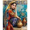Beautiful Girl Canvas Painting Traditional Culture Art Iranian Woman Portrait Poster Prints For Living Room Home Decor Wall Art