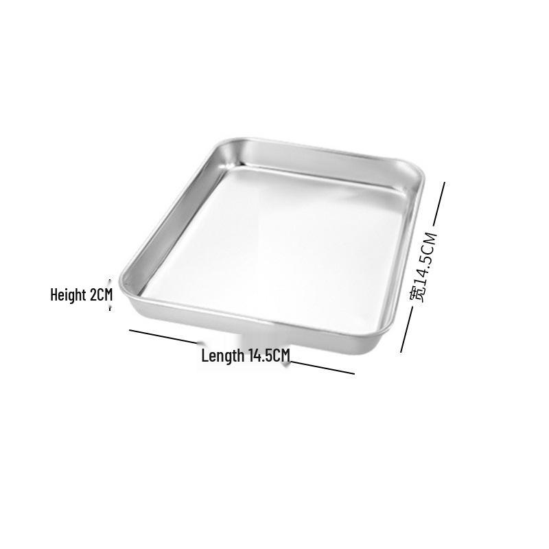 Rectangular Stainless Steel Barbecue Tray