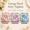 Vintage Floral Rose Paper Napkins 20Pcs Party Table Decor