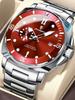 POEDAGAR Luxury Men's Wristwatch Waterproof Luminous Date Stainless Steel Watch Quartz Business Sports Watches