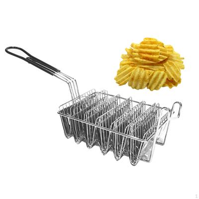 Fryer Holder Basket with Grip Handle, Practical, 4 /6 Shells Optional