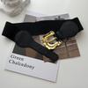 Stylish Black Elastic Waist Belt For Women Perfect For Fashionable Coats Dresses And